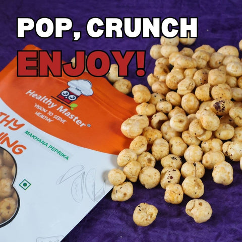 Healthy Master Crispy Fox Nuts |Makhana | Peprika Flavour